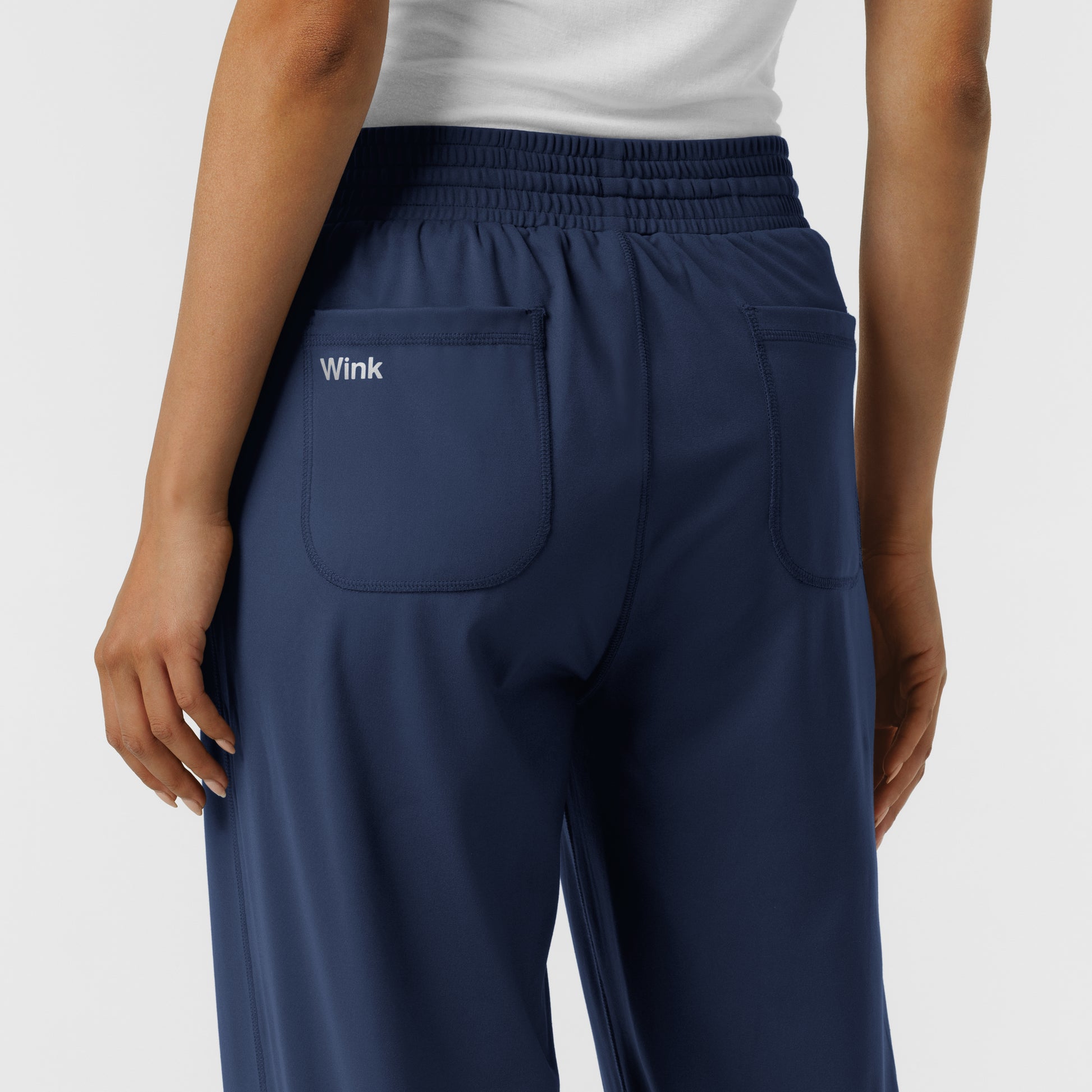 RENEW Knit 5559 Women's Wide Leg Scrub Pants Navy