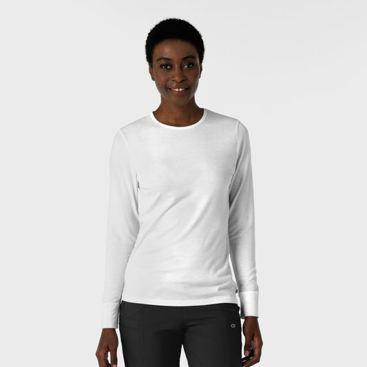 Layers 2189 Women's Essential Layer Long Sleeve White