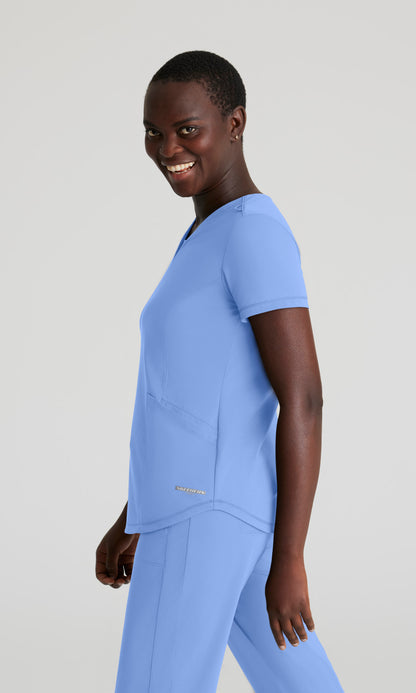 Skechers Slip-Ins Knits SKT220 Serene Knit Scrub Top Ciel Blue