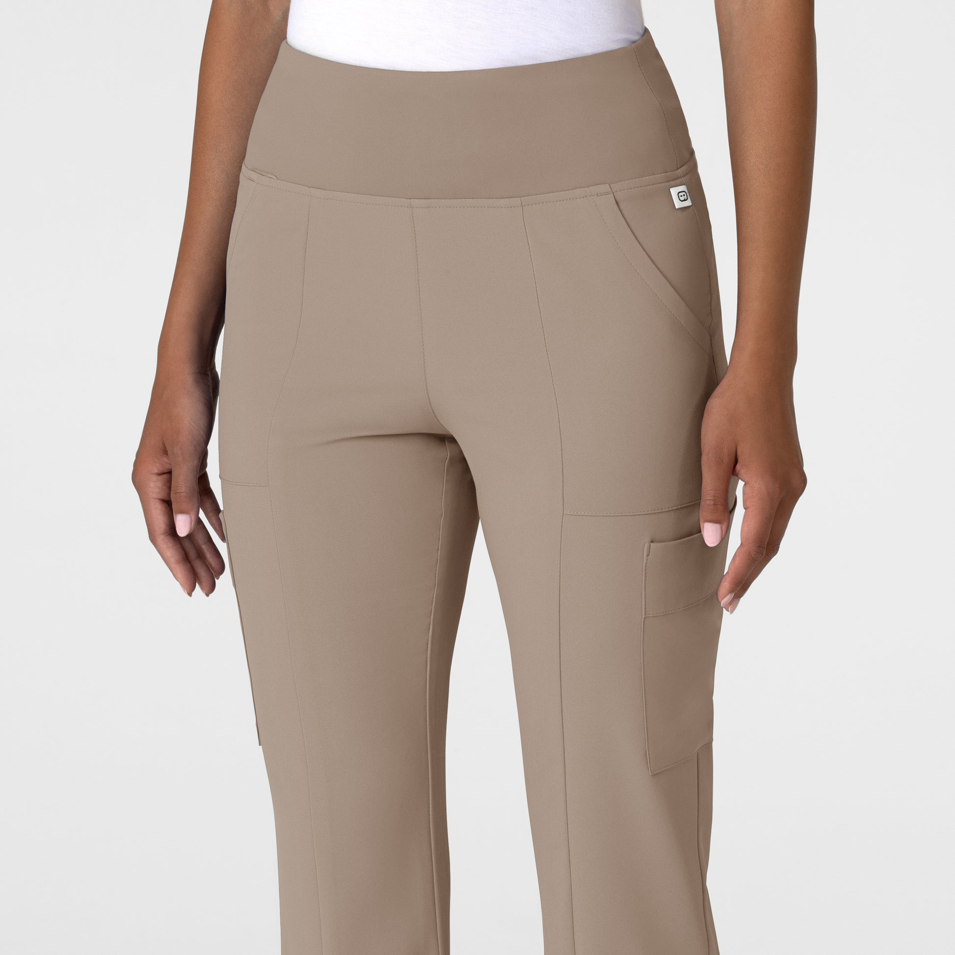 RENEW 5534 Cargo Flare Scrub Pants Haze Model Image Left Side | Wink