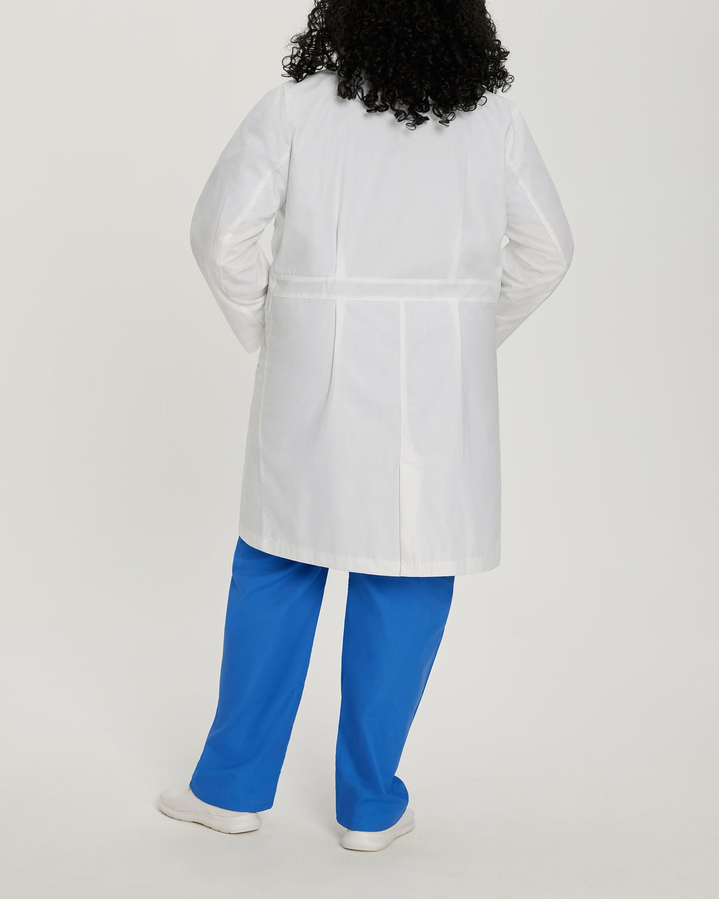 Essential Lab Coats 3165 Women's 5 Pocket Full Length Tablet White Coat White Image