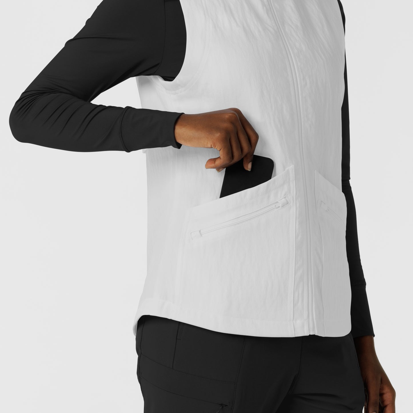 Layers 8214 Women's Everything Everywhere Scrub Vest White