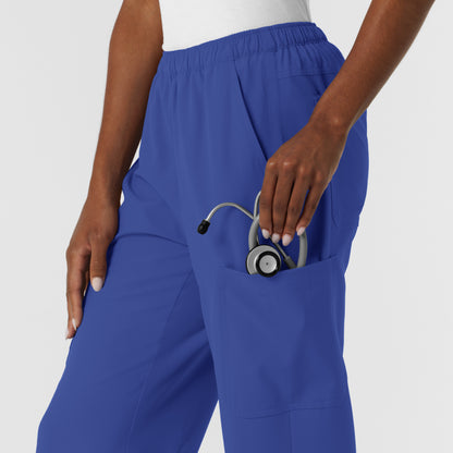 NURTUR 5180 Women's Straight Leg Cargo Scrub Pants Galaxy Blue