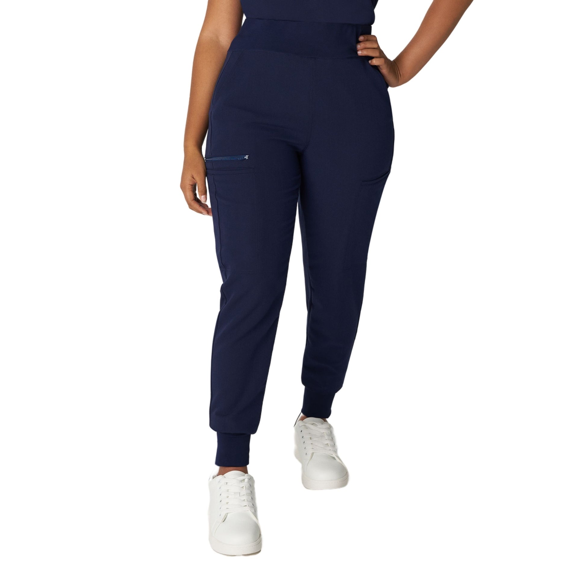 V-Tess WB410 Women's Jogger Scrub Pants Navy Image