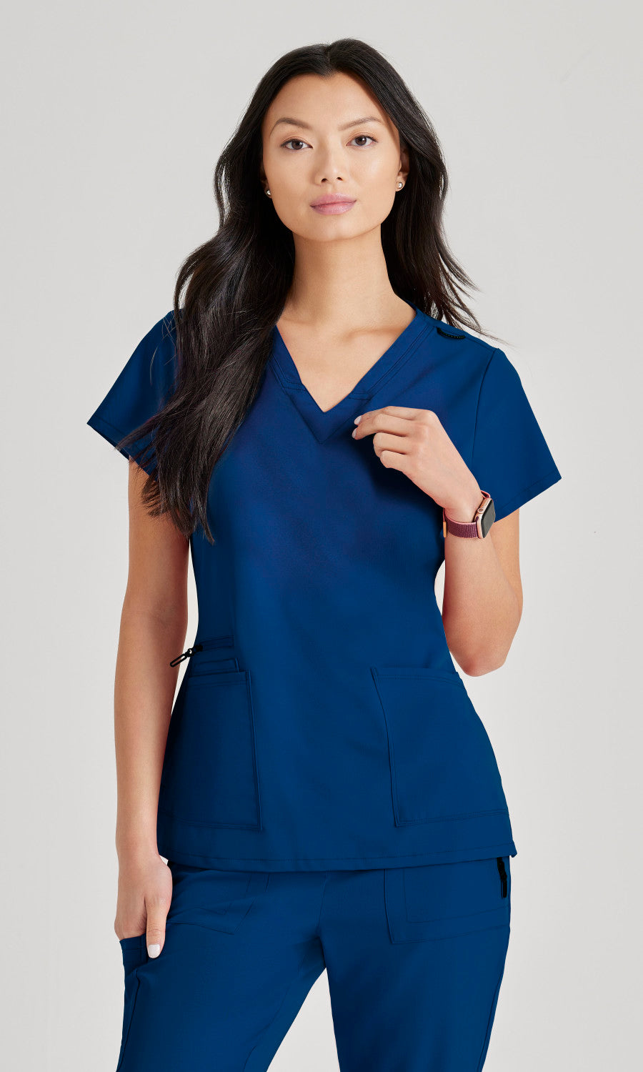 Barco Unify BUT167 Purpose Scrub Top Indigo