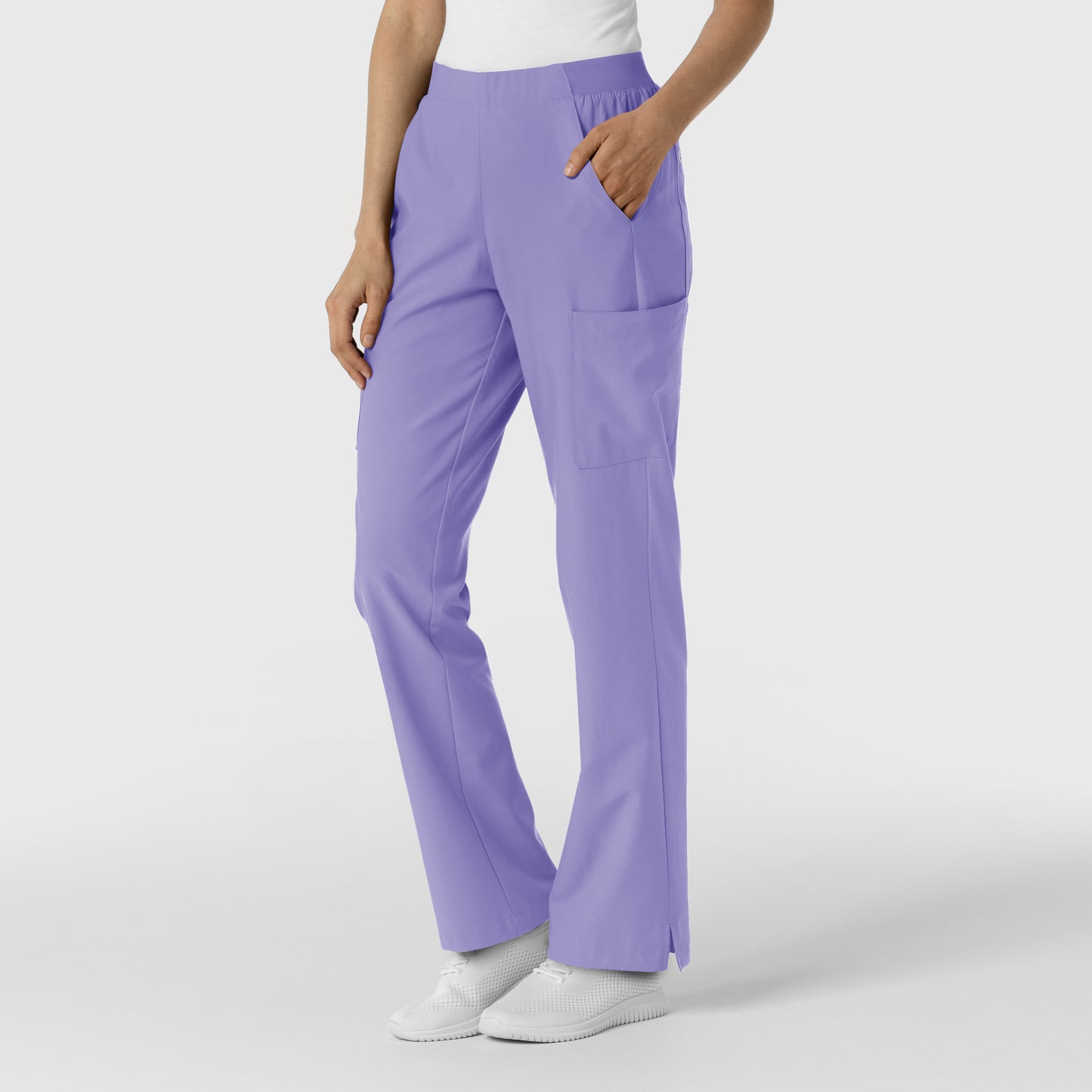 W123 5145 Cargo Utility Scrub Pants Iris Purple Model Image Right Side | Wink