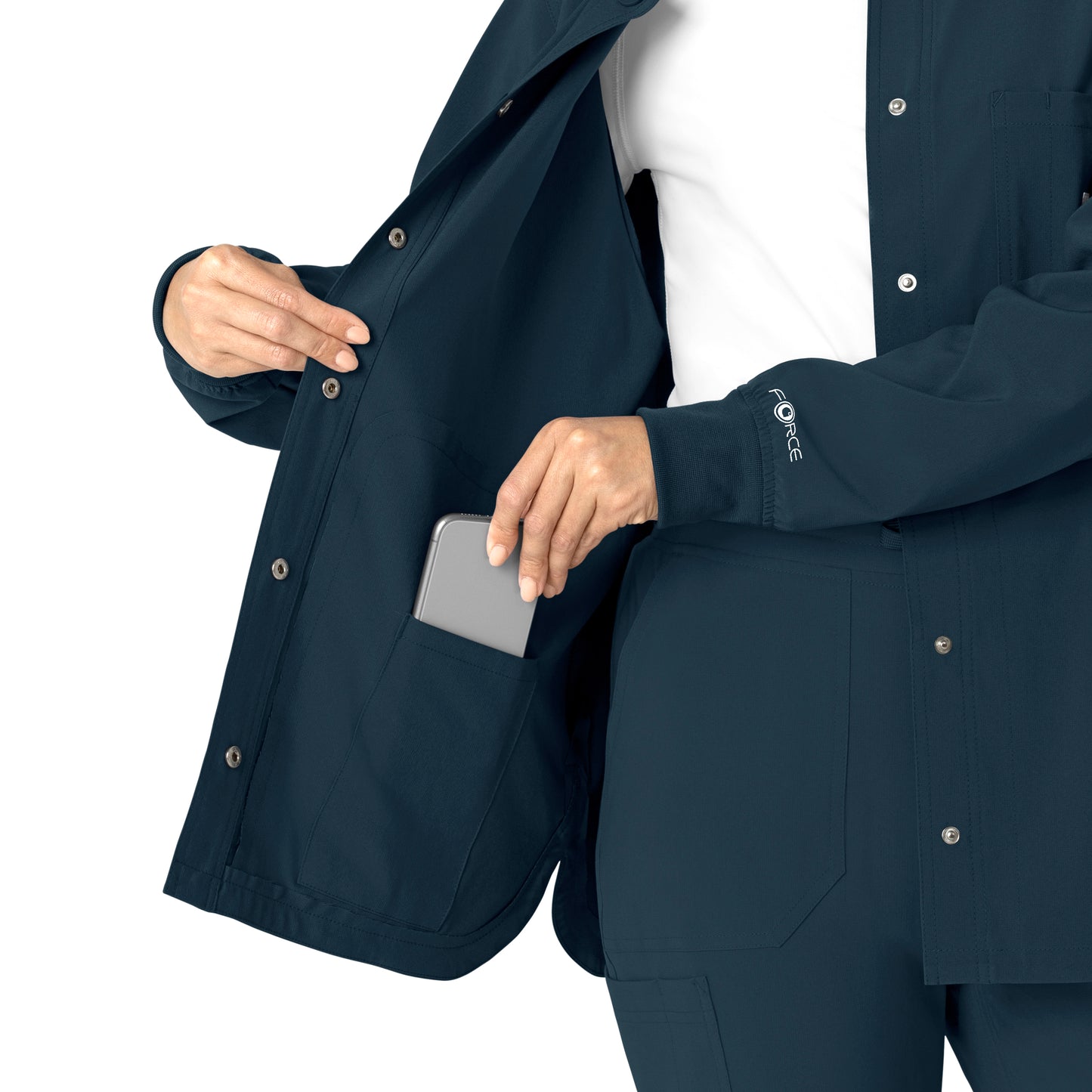 Force Cross-Flex C82210 Shirt Jacket Navy Model Image Alternate | Carhartt