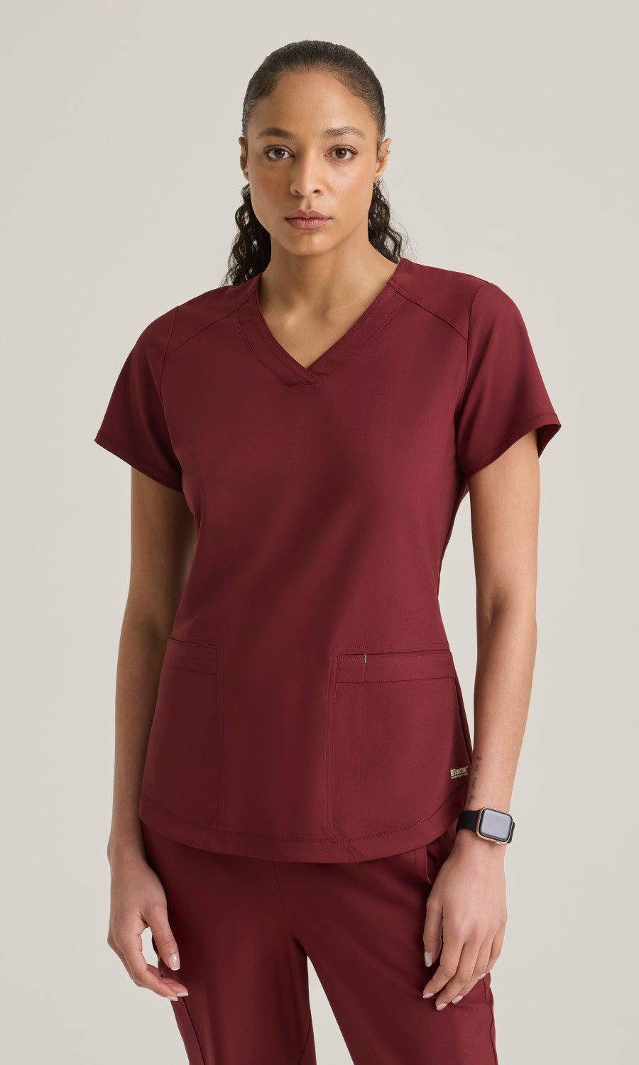 Grey's Anatomy Evolve GSST180 Rhythm Top Chestnut - front
