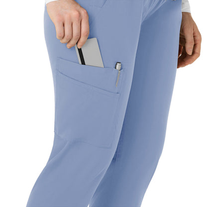 Force Essentials C54113 Maternity Jogger Scrub Pants Ceil Blue Model Image Alternate | Carhartt