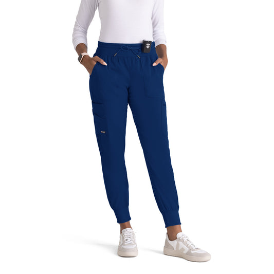 Greys Anatomy Stretch GRSP527 Carly Jogger Indigo