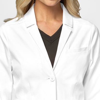 Slate 7272 28 Inch Doctors Coat White Model Image Left Side | Wink