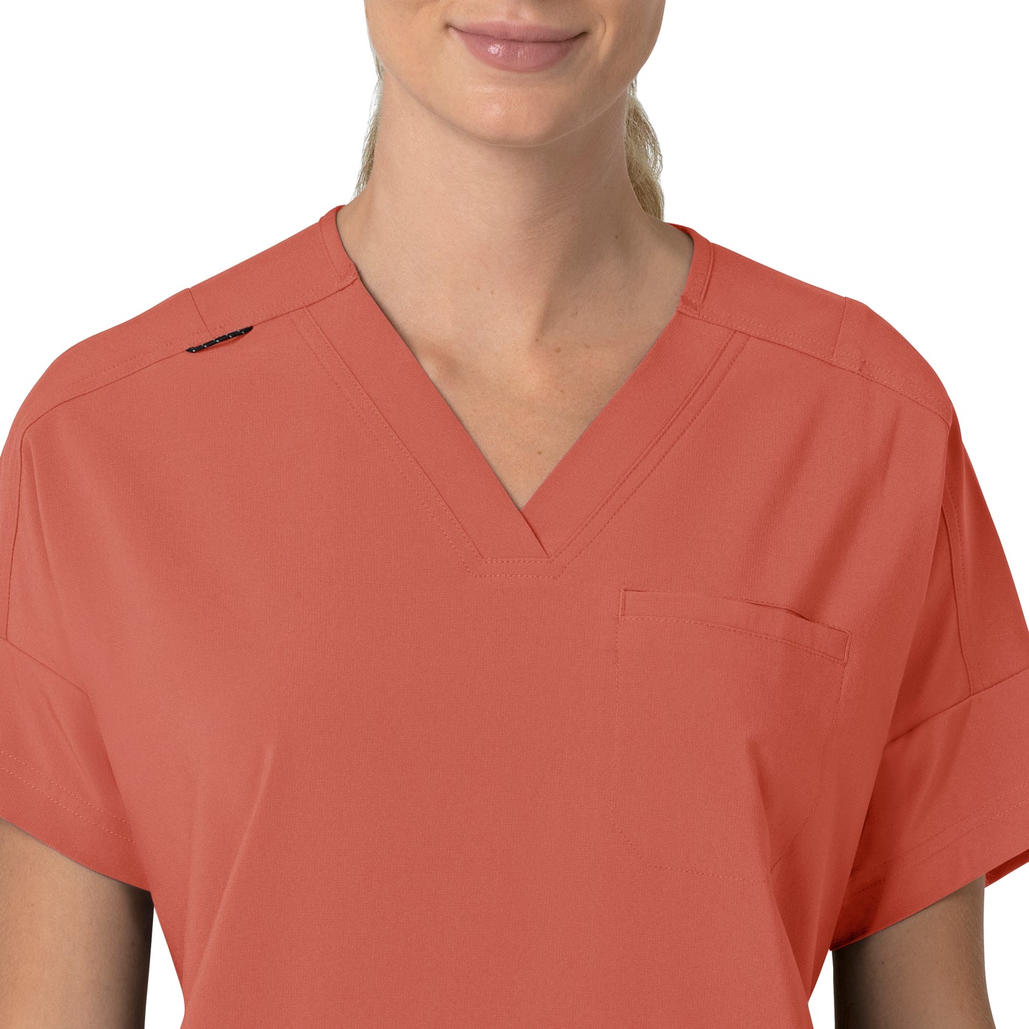 Force Cross-Flex C13110 Women's Oversized V-Neck Scrub Top Dusty Cedar