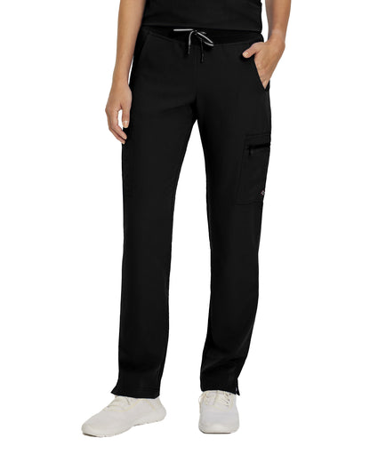 V-Tess 337 Women's Cargo Scrub Pants Black Image