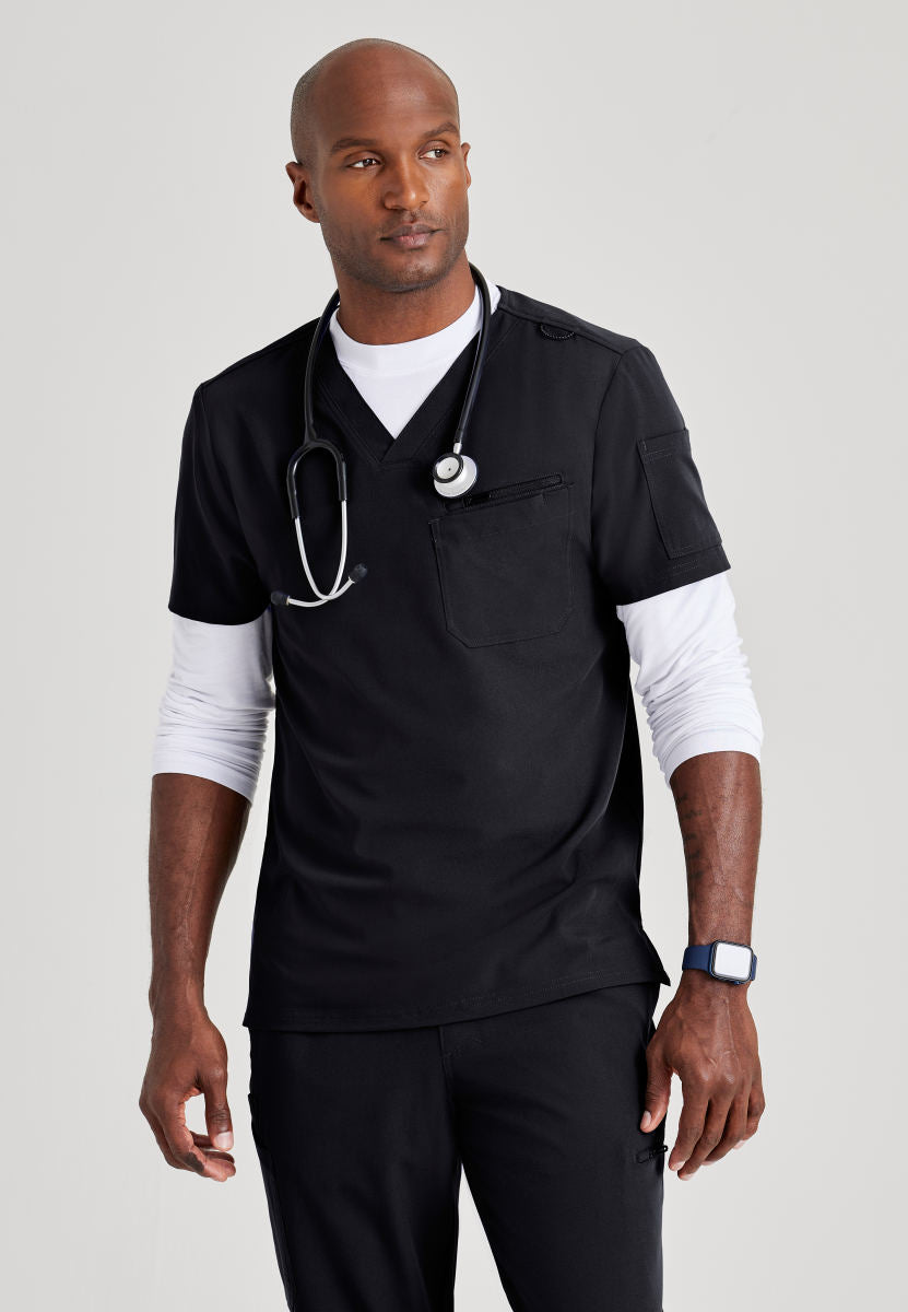 Barco Unify BUT153 Rally Scrub Top Black