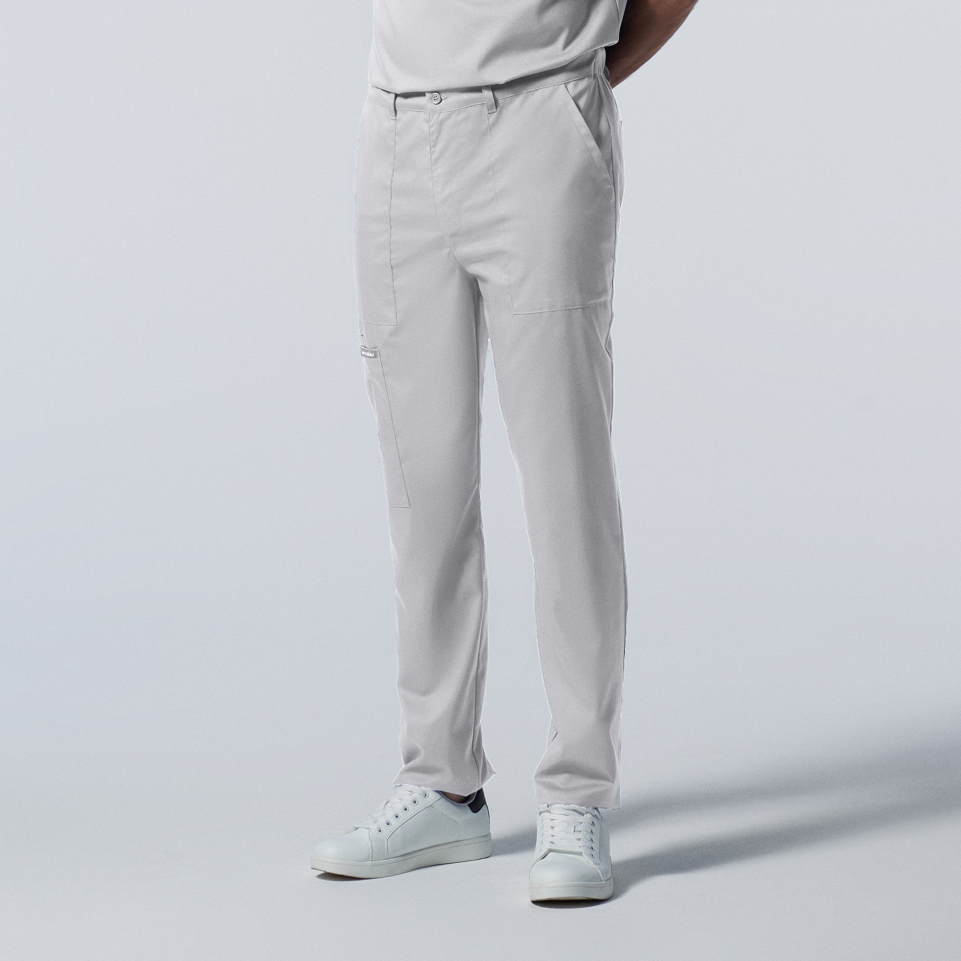 ProFlex LB408 Men's Cargo Scrub Pants White Image