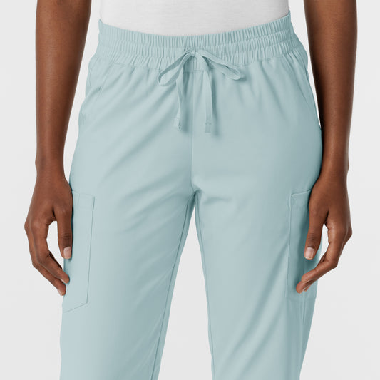 Boundless 5151 Jogger Scrub Pants Sky Blue Model Image Right Side | Wink