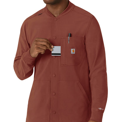 Force Cross-Flex C86210 Men's Shirt Jacket Sable Model Image Alternate | Carhartt