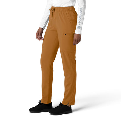 Force Cross-Flex C53210 Straight Leg Cargo Scrub Pants Fox Brown Model Image Right Side | Carhartt