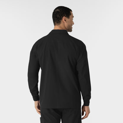 NURTUR 8380 Men’s Scrub Shirt Jacket Black