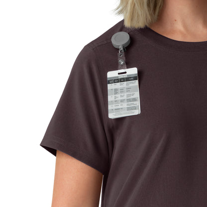 Force Cross-Flex C13510 Women's Crew Neck Scrub Top Dark Sepia