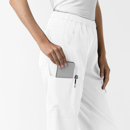 NURTUR 5280 Women's Slim Leg Scrub Pants White