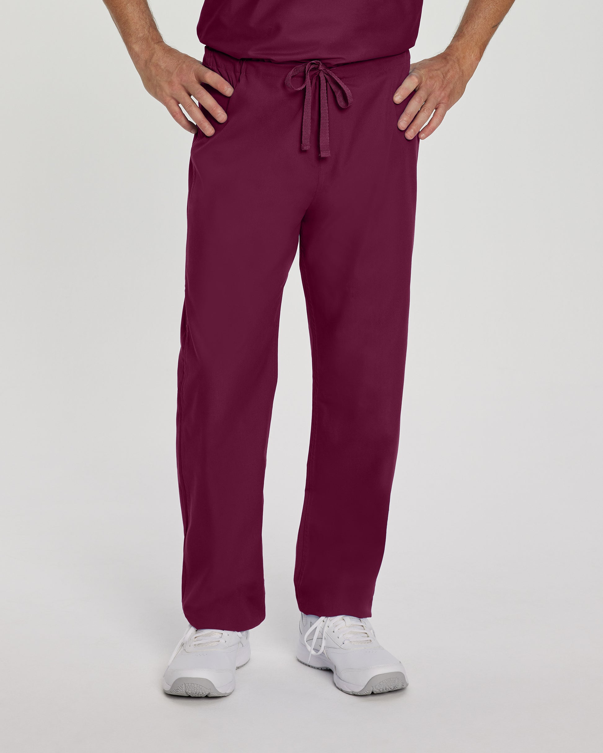 Essentials 7602 Unisex Reversible Scrub Pants Wine Image