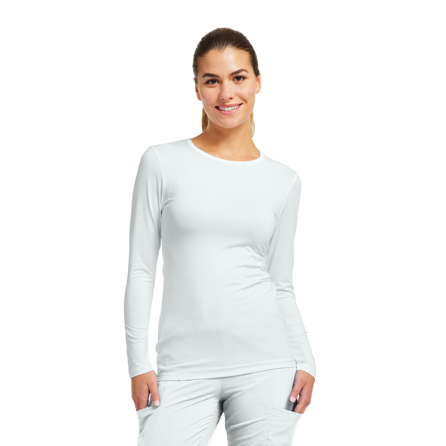 FIT 207 FIT Women's Long Sleeve Tee White Image