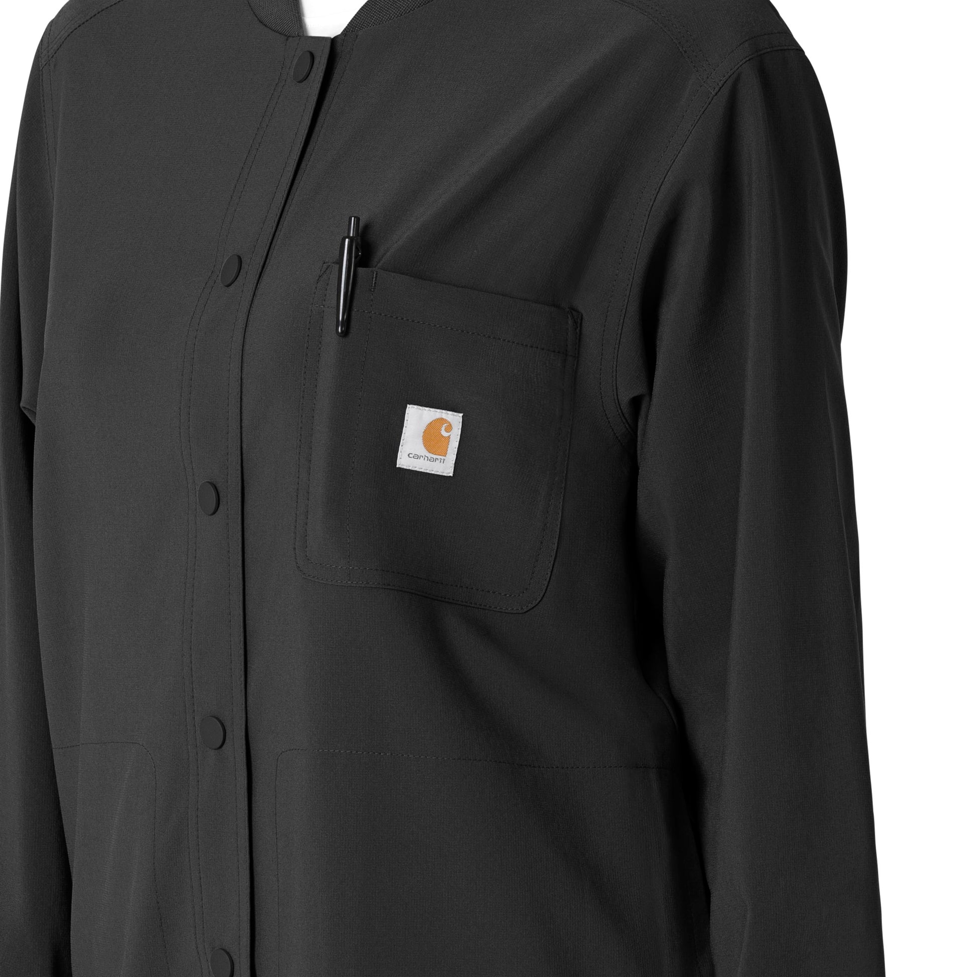 Force Cross-Flex C82210 Shirt Jacket Black Model Image Alternate | Carhartt