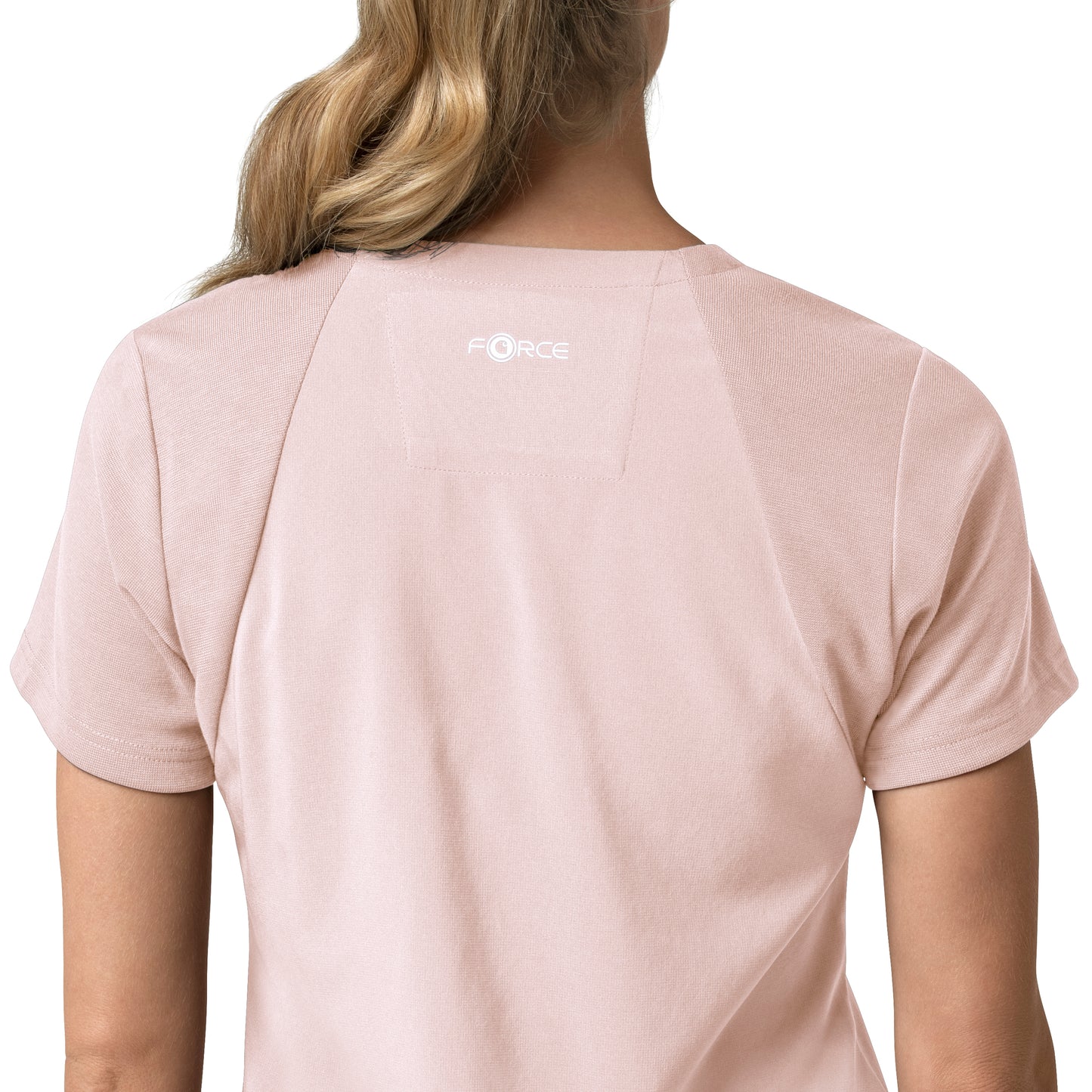 Force Cross-Flex C13210 Women's Flex Panel V-Neck Scrub Top Soft Rose