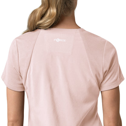 Force Cross-Flex C13210 Women's Flex Panel V-Neck Scrub Top Soft Rose