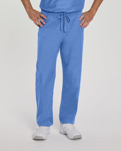 Essentials 7602 Unisex Reversible Scrub Pants Ceil Blue Image