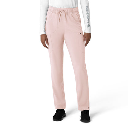 Force Cross-Flex C53210 Women's Straight Leg Cargo Scrub Pants Soft Rose