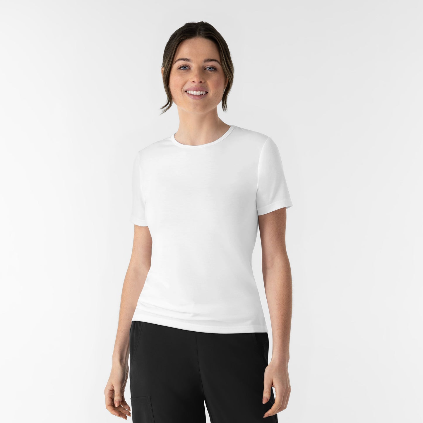 Layers 2290 Women's Short Sleeve Essential Tee White
