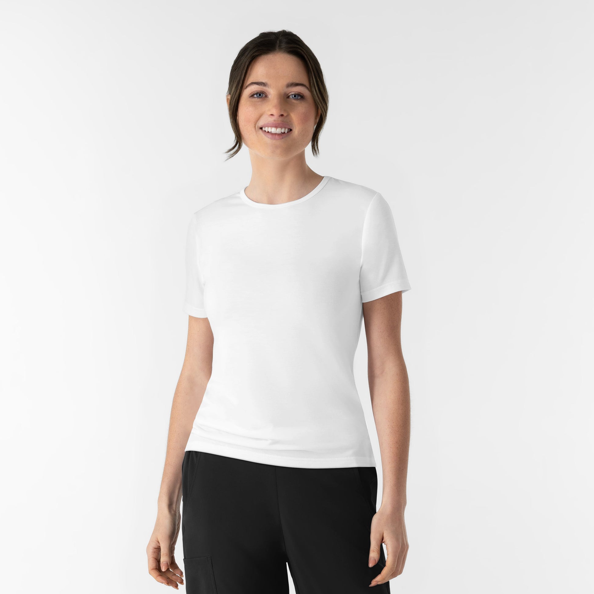 Layers 2290 Women's Short Sleeve Essential Tee White