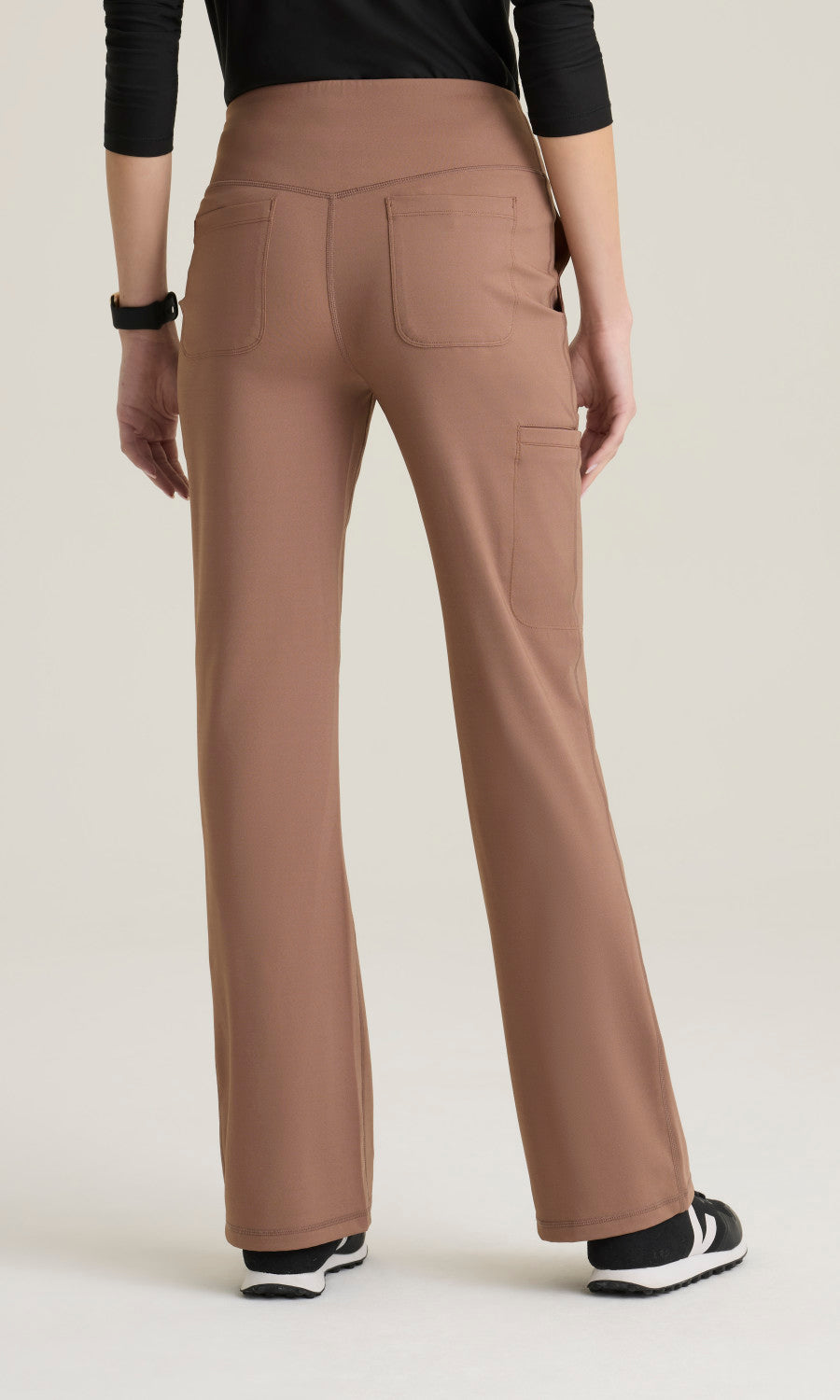 Grey's Anatomy Knits GRSP684 Swift Knit Pant Brownstone - back