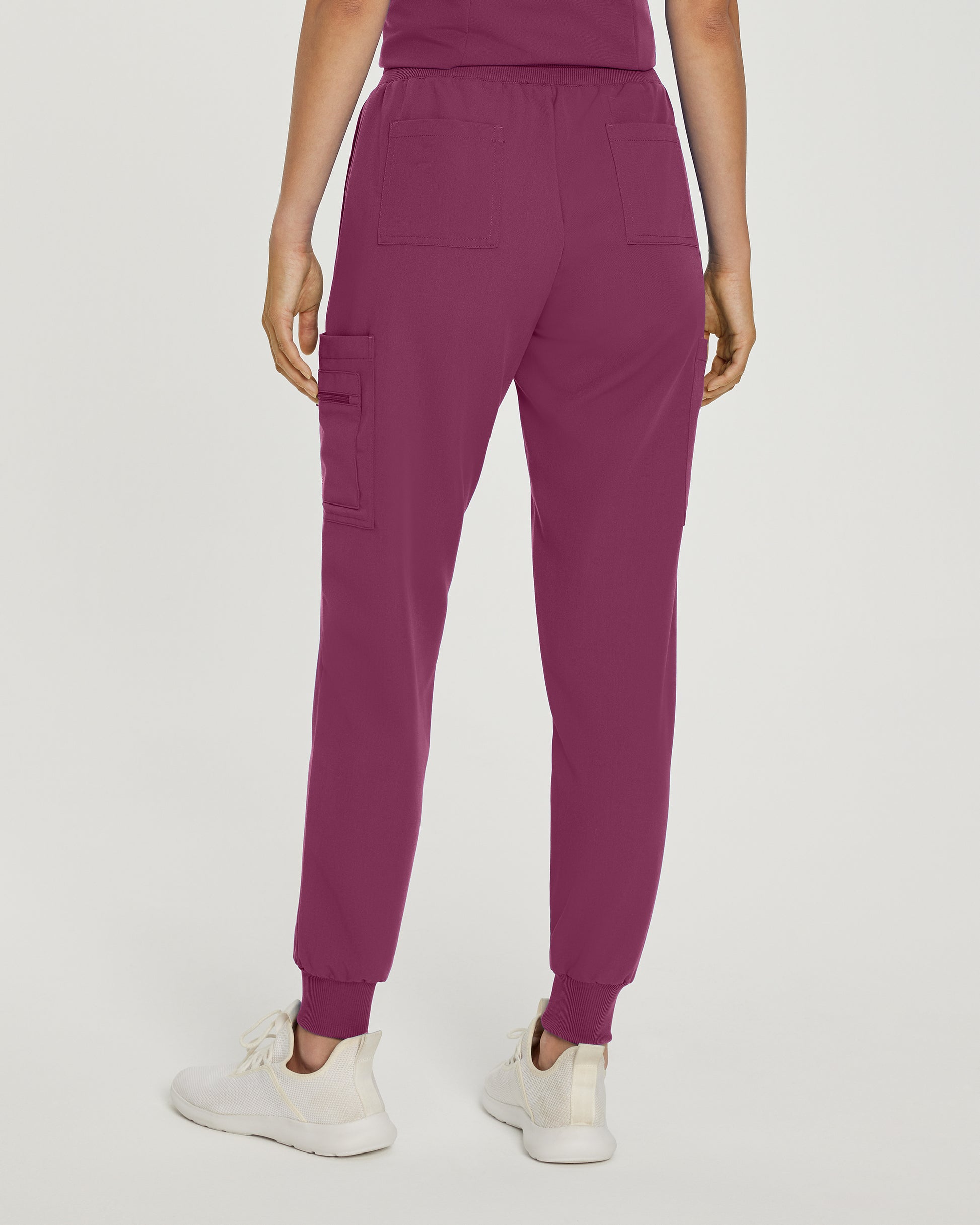 V-Tess 380 Women's Jogger Scrub Pants Raspberry Coulis Image