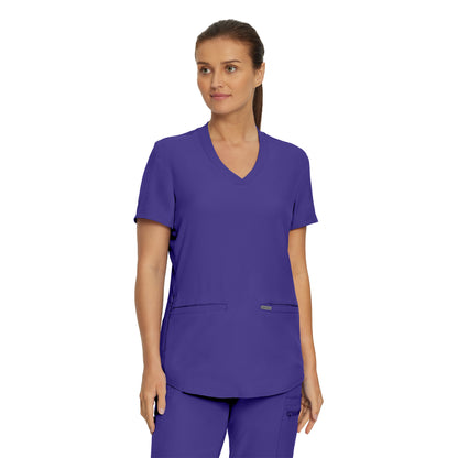 Forward LT100 Women's 3 Pocket V Neck Scrub Top Ultra Violet Image