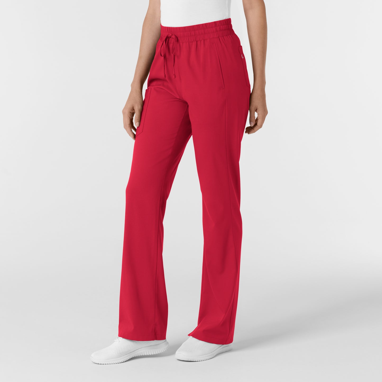 Boundless 5251 Bootcut Scrub Pants Red Model Image Right Side | Wink