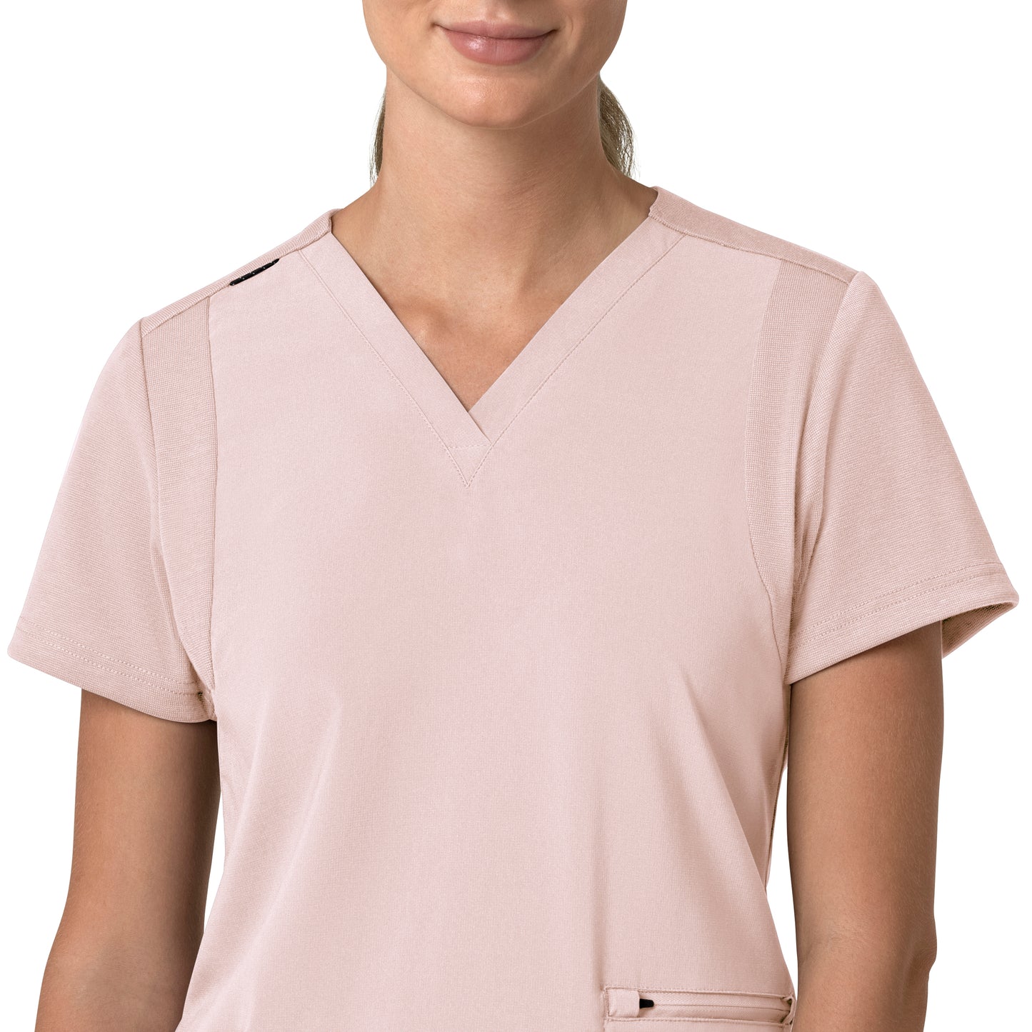 Force Cross-Flex C13210 Women's Flex Panel V-Neck Scrub Top Soft Rose