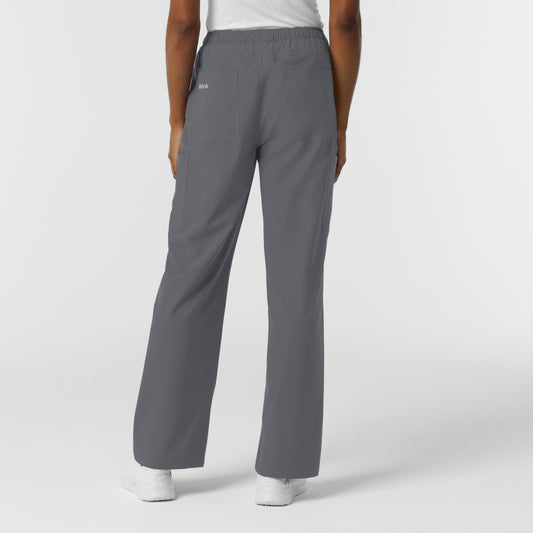 NURTUR 5180 Women's Straight Leg Cargo Scrub Pants Pewter