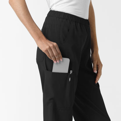 NURTUR 5280 Women's Slim Leg Scrub Pants Black