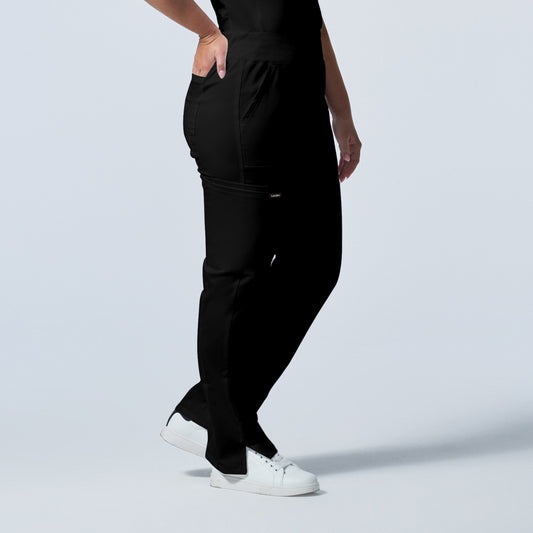 ProFlex LB405 Women's Cargo Scrub Pants Black Image