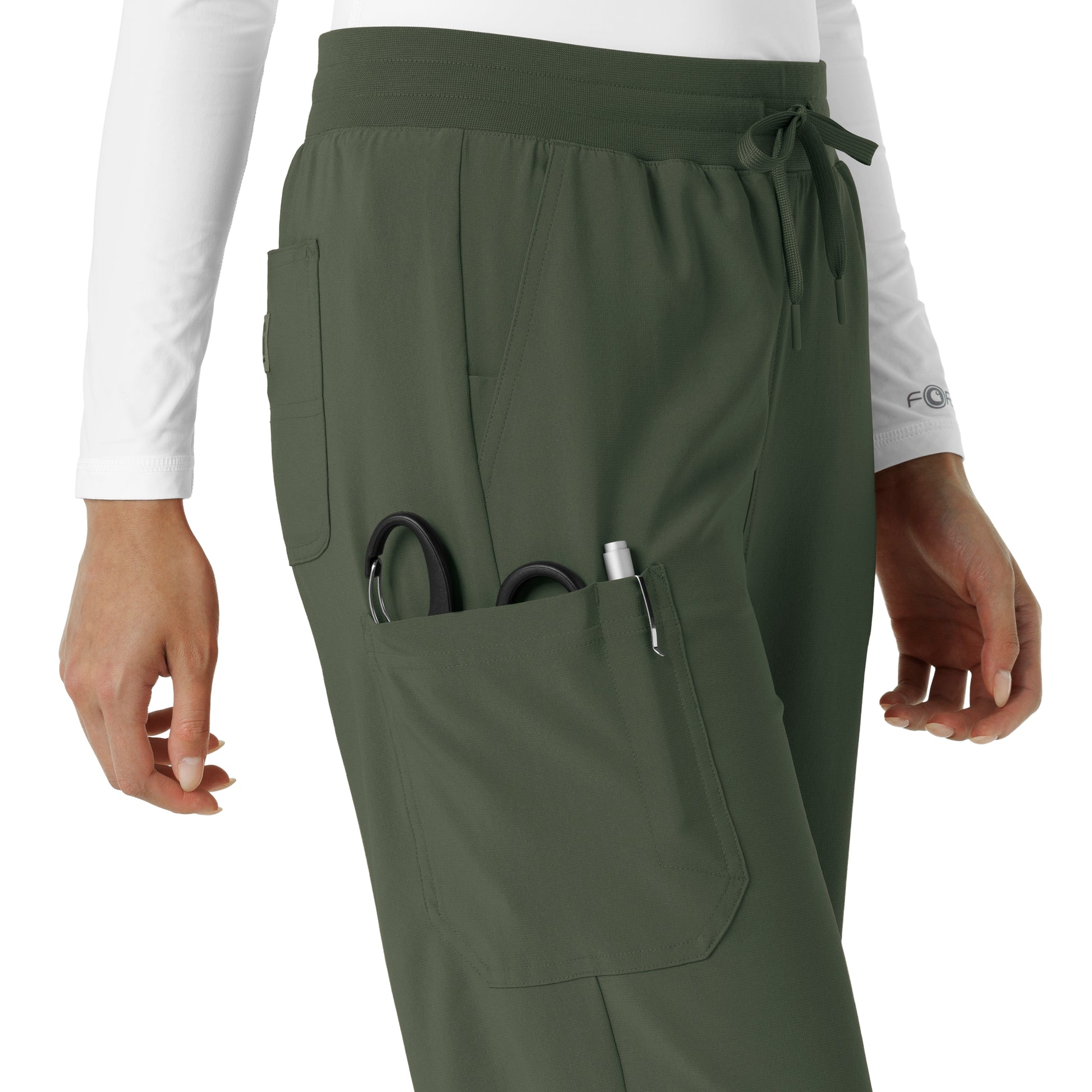 Force Cross-Flex C53310 Women's Boot Cut Scrub Pants Olive