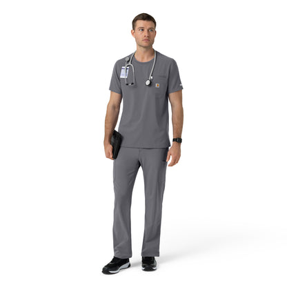 Force Cross-Flex C16510 Men's Crew Neck Scrub Top Pewter