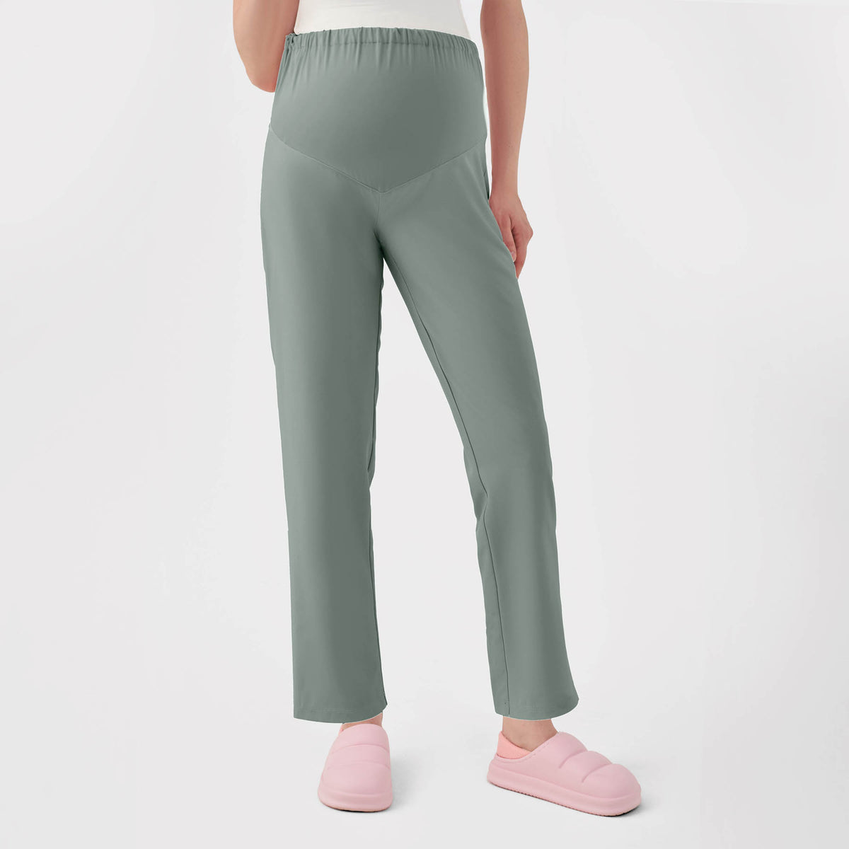 Quantum 2068 Zara Maternity Pants Camp Green