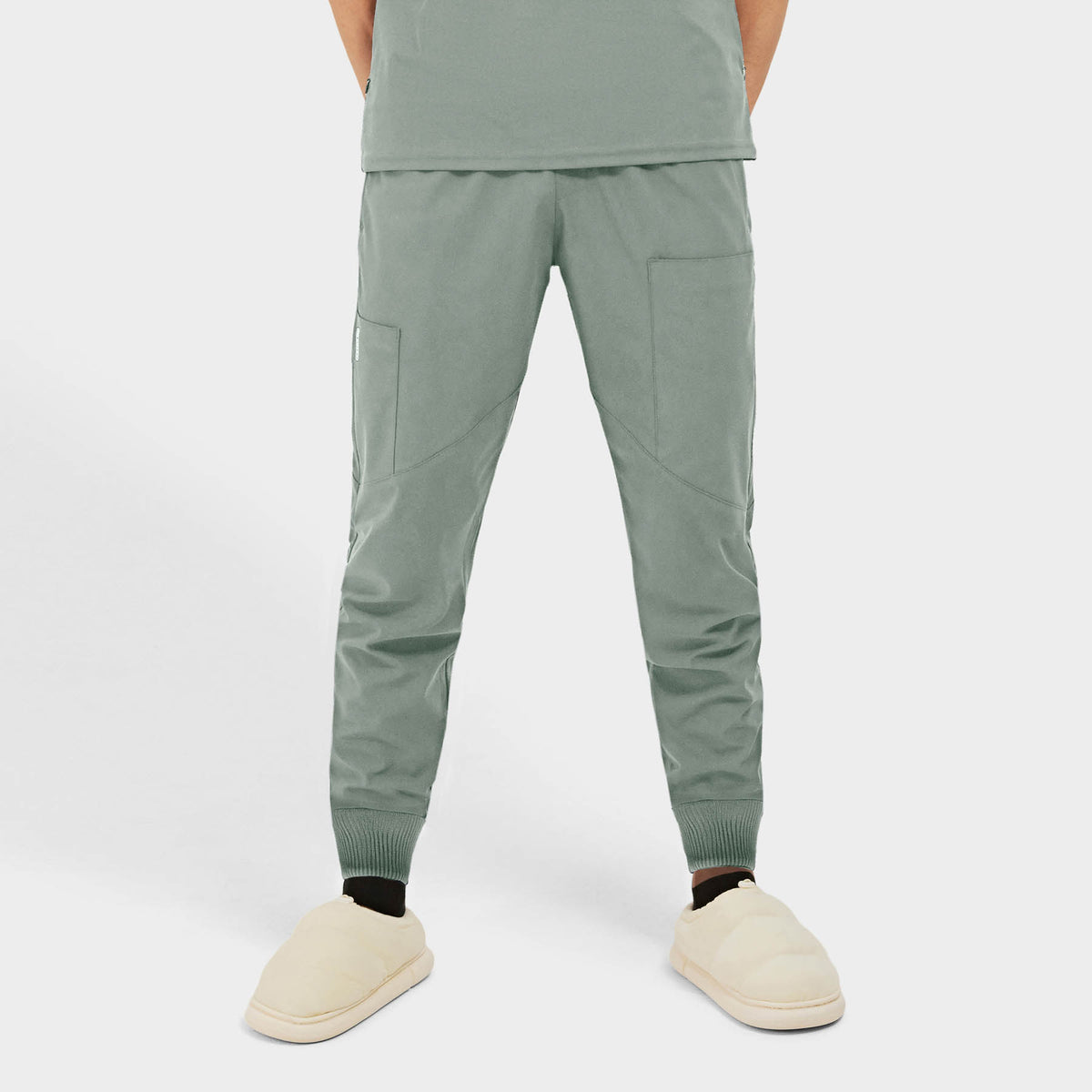 Quantum 2548 River Men's 7 Pocket Cargo Jogger Pants Camp Green