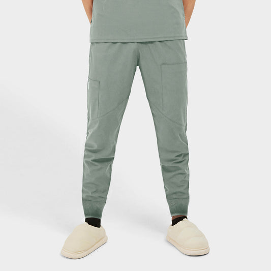 Quantum 2548 River Men's 7 Pocket Cargo Jogger Pants Camp Green