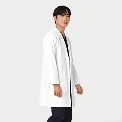 Parkley 3527 Men's Long Lab Coat White