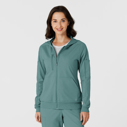 RENEW Knit 8159 Women’s Zip Hoodie Vintage Teal
