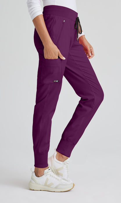Grey's Anatomy Stretch GRSP537 Eden Jogger Wine